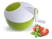 Culina Space saver Compact Salad Spinner 3Qt. BPA Free Ergonomic