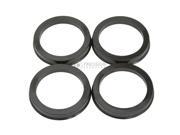 4 pieces Hubcentric Rings 73.1mm OD to 56.1mm ID Black Poly Carbon Hubrings