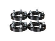 4pc Set 1.25 32mm 5x127 to 5x114.3 5x5 > 5x4.5 Black Wheel Adapters Spacers with 12x1.5 studs