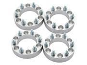 4pc 1 25mm Thick 6x139.7 Silver Wheel Spacers with 12x1.25 Studs for Infiniti QX4 QX56 Nissan Armada Frontier Pathfinder Titan Xterra 6x5.5