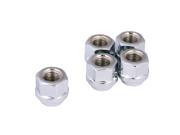 20pc Silver Chrome Open End Lug Nuts 7 16 20 Thread Size 0.85 Length Cone Conical Taper Acorn Seat Installs with 19mm or 3 4 Hex Socket