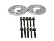 12mm 1 2 Hubcentric Wheel Spacers 5x120 72.6 for BMW with Black Lug Bolts 14x1.5 40mm Shank