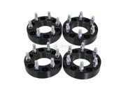 4pc 2 Thick 6x135 Wheel Spacers with 14x2 studs for 6 Lug Ford Expedition F150 F 150 Lincoln Navigator Mark LT Black Adapters