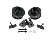 Front Dodge Leveling Kit 3 Lift Includes Shock Extenders for 2014 2015 Ram 2500 2013 2015 Ram 3500 4x4 4WD Only Black Steel Coil Spring Spacers