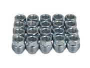 20pc Chrome Silver Lug Nuts 12x1.5 Thread Size 1 Length Acorn Cone Conical Taper Seat Open End Dual Thread External for OEM GM Wheels Buick Cadillac