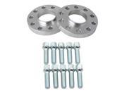 2pc 15mm 5x112 5x100 Hubcentric Wheel Spacers with 10pc Silver Lug Bolts Ball Radius Seat for Audi TT A3 A4 A6 A8 S4 S6 S8 Volkswagen Jetta Golf GTI R32 Corra