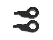 Leveling Kit Torsion Bar Keys Forged Steel Adjustable 1 3 Lift for 1982 2004 GMC Chevy S10 S15 4x4 4WD See Description for exact year model Black Lev