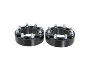 2pc 2.0 Thick 8x6.5 to 8x180 Black Wheel Adapters CHANGES BOLT PATTERN with 14x1.5 Studs for many Chevy Express Silverado Suburban GMC Sierra Yukon Hummer H1