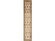 Pasargad Agra Collection Decorative Hand Knotted Silk Wool Runner 3x10