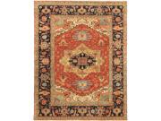 Pasargad Serapi Collection Geometric Persian Design Hand Knotted Lamb s Wool Area Rug 3x5