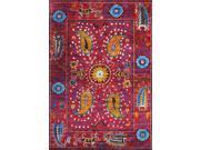 Pasargad Santa Fe Collection Hand Knotted Sari Silk Area Rug 4 X 6
