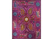Pasargad Santa Fe Collection Hand Knotted Sari Silk Area Rug 7 X 11