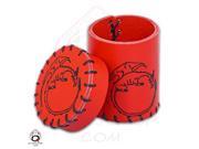 Dragon Leather Dice Cup Red MINT New