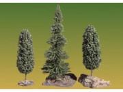 Trees 1 Fir and 2 Deciduous with Bases MINT New