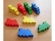 32mm Wooden Trains Assorted Colors MINT New