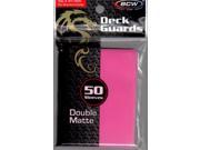 Double Matte Card Sleeves Pink 50 MINT New