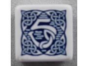 Q Workshop Promo d6 White w Dark Blue MINT New