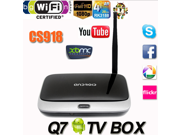 Android 4.4 RK3188T TV Box Q7 CS918 Quad Core Media Player Full HD 1080P 1GB 8GB XBMC Wifi Antenna with Remote Control