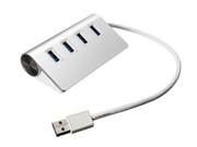High Speed Aluminum 4 Ports USB 3.0 Hub Portable USB Splitter For Macbook iMac Notebook Laptop PC