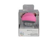 Pink Mini Portable Mushroom Bluetooth Speaker Splash Proof with Suction Cup