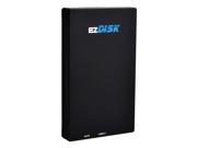 ezDISK EZ370 USB 3.0 2.5 In. Hard Drive Enclosure Support SATA I II III Screwless Design Tool Free and Energy Saver