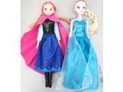 ZNUONLINE Frozen Elsa Anna Dolls Sparkle Princess Royal Sisters Soft Stuffed Plush Toy Doll Barbie for Girls