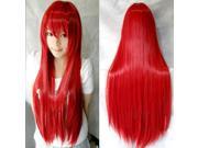 ZNUONLINE Fashion Long Bangs Long Full Head Straight Hair Wig Multic colors 80cm Heat Wigs Resistant for Cosplay Party Costume Carnival Halloween April Fool s D