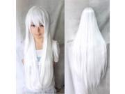 ZNUONLINE Fashion Long Bangs Long Full Head Straight Hair Wig Multic colors 80cm Heat Wigs Resistant for Cosplay Party Costume Carnival Halloween April Fool s D