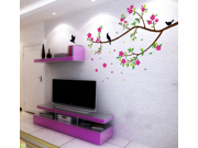 Tree Flower and birds Wall Stickers Decals Paper Removable Home Living Dinning Room Bedroom Kitchen Art Murals DIY Stick Girls Boys kids Nursery Baby Room Playr