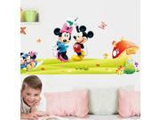 Mickey and Minnie Wall Stickers Decals Paper Removable PVC Home Living Dinning Room Bedroom Kitchen Decoration Art Murals DIY Stick Girls Boys kids Nursery Baby