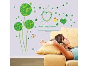 ZNUONLINE Four Leaf Clover Wall Decals Home Room Bed Room Living Room Nursery Art Removable Peel and Stick Wall Art Stickers Decals Murals