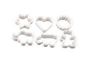 ZNUONLINE Various Animal Shape Cake Cookie Plunger Cutter Mold 6 Pieces Set