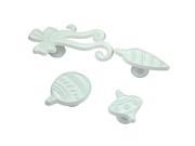 ZNUONLINE Various Shape Cake Cookie Plunger Cutter Mold 4 Pieces Set