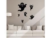 ZNUONLINE Halloween Wall Decor Black Ghosts Wall Sticker