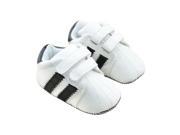 ZNU Leather Baby Infant Shoes Winter Toddler Sneaker Kickers for First Walking Booties Boys 0 18 Monthse White