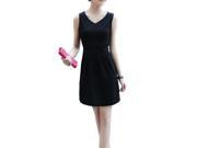 Elegant Women Lady Sexy V Neck Sleeveless Vest Dresses Casual Charming Dresses Stretch Pencil Hip Skirt Career Style