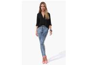 ZNUONLINE Womens Ladies 3 4 Sleeve Shirt Tops V Collar Summer Loose Casual Chiffon Sexy Blouse