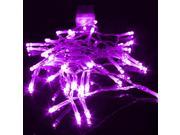 1M 10Lights Waterproof AA Battery Box LED Lights Christmas Fairy String Lights for Outdoor Gardens Homes Wedding Christmas Party Purple