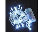 1M 10Lights Waterproof AA Battery Box LED Lights Christmas Fairy String Lights for Outdoor Gardens Homes Wedding Christmas Party White