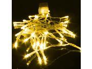 1M 10Lights Waterproof AA Battery Box LED Lights Christmas Fairy String Lights for Outdoor Gardens Homes Wedding Christmas Party Yellow