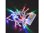 1M 10Lights Waterproof AA Battery Box LED Lights Christmas Fairy String Lights for Outdoor Gardens Homes Wedding Christmas Party Multi Colors