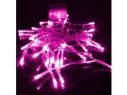 2M 20Lights Waterproof AA Battery Box LED Lights Christmas Fairy String Lights for Outdoor Gardens Homes Wedding Christmas Party Pink