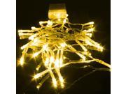 2M 20Lights Waterproof AA Battery Box LED Lights Christmas Fairy String Lights for Outdoor Gardens Homes Wedding Christmas Party Yellow