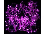 AC Power 10M 100 LED Bulbs Fairy String Lights Christmas Wedding Party Light Pink