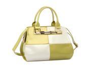 Promithi Ladies Patent Leather Color Blocking Handbag Shoulder Bag