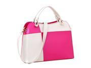 Promithi Womens’ Korean Style PVC Contrast Color Shoulder Bag Handbag