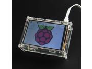 PI TFT 3.5 TFT Touch Screen Display Shield Module for Raspberry pi 2 Model B Raspberry Pi B B and Acrylic Case