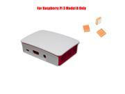 Official Raspberry Pi ABS Case Shell for Raspberry Pi 3 Model B and 3PCS Copper Heatsinks
