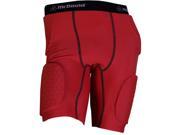 Mcdavid Classic 7590 Wrap Around Thudd Short With Hexpad Scarlet Large