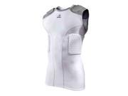 McDavid Classic Logo 7812Y CL Youth 5 Pad Sleeveless Blitz Collection White Gray Large